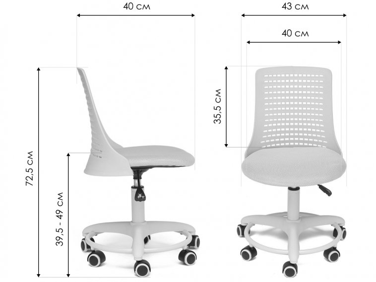 Компьютерное кресло Kiddy/Кидди салатовое ткань (сетка)