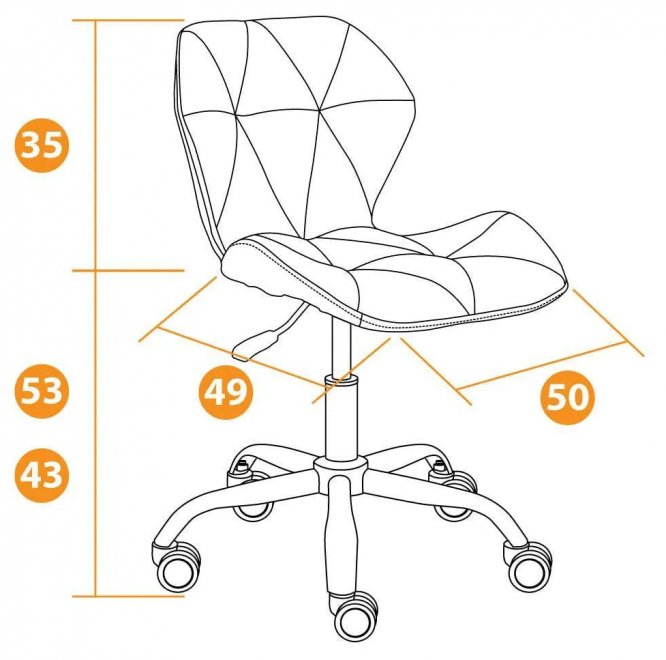 Компьютерное кресло Selfi флок фиолетовый 138