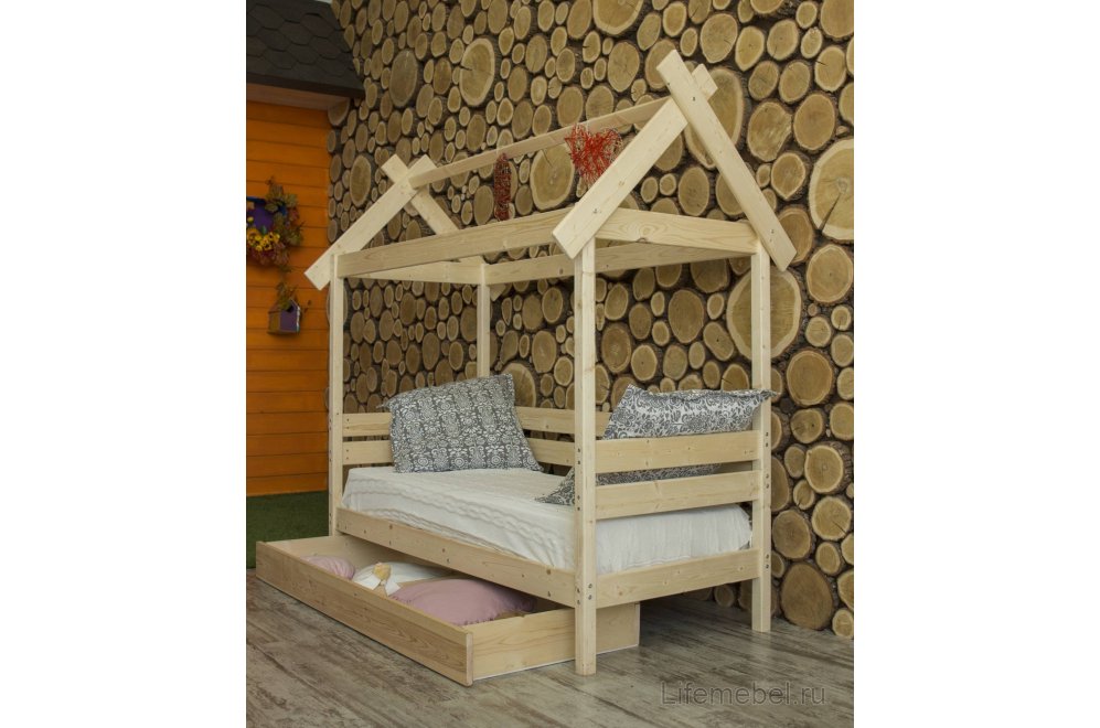 Кровать-домик Пеппи 70х160