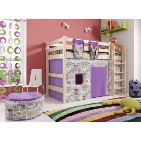 Кровать-чердак Соня с прямой лестницей вариант 5