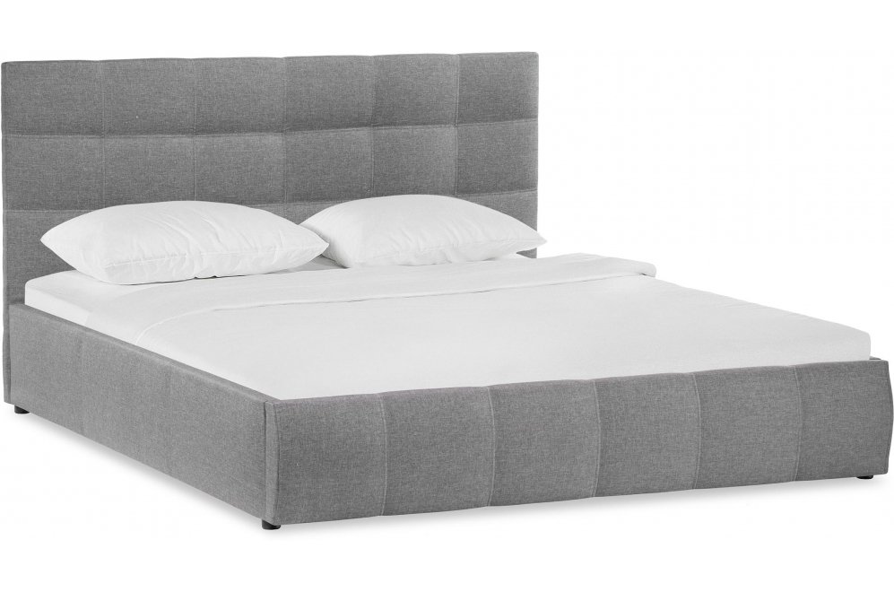 Полутораспальная кровать Афродита-2 120х200 рогожка серая