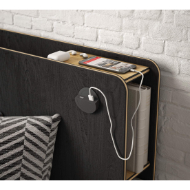 Полутораспальная кровать Black