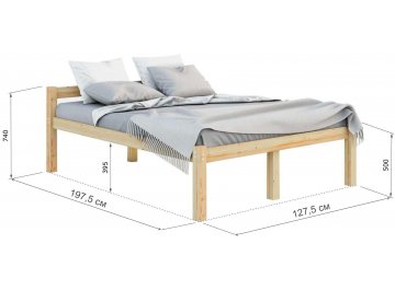 Полутораспальная кровать Гор