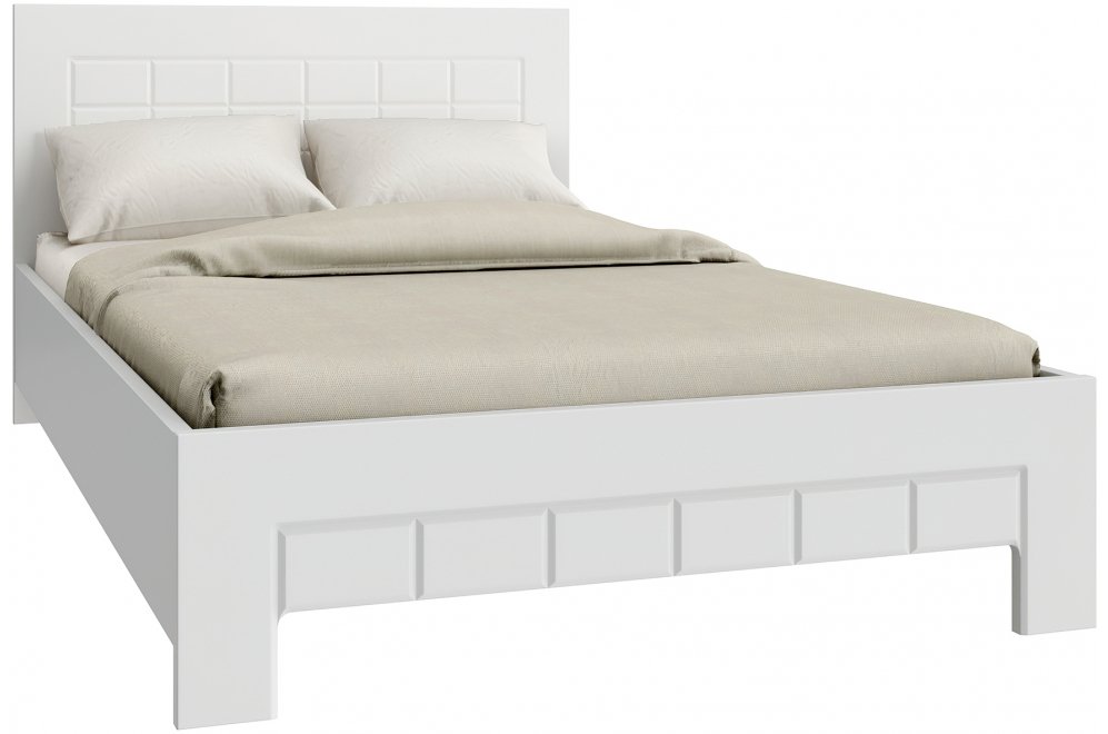 Полутораспальная кровать Изабель ИЗ-710K 120х200 белое дерево