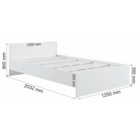 Полутораспальная кровать Мадера М1200