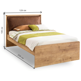 Полутораспальная кровать Mocha