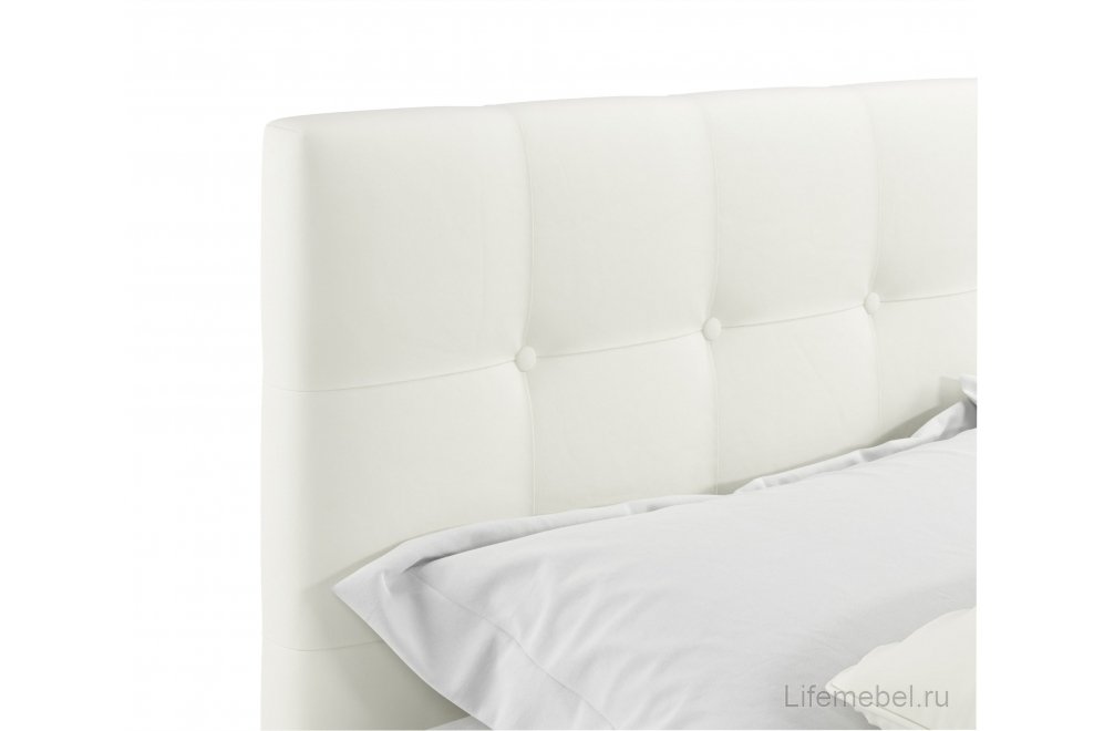 Полутораспальная кровать Selesta 120х200 с ПМ бежевый велюр