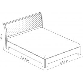 Полутораспальная кровать Трейв 3