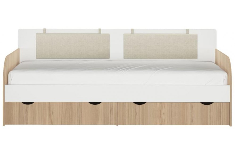 Софа Кот № 900.4 90х200 туя светлая / белый с подушками