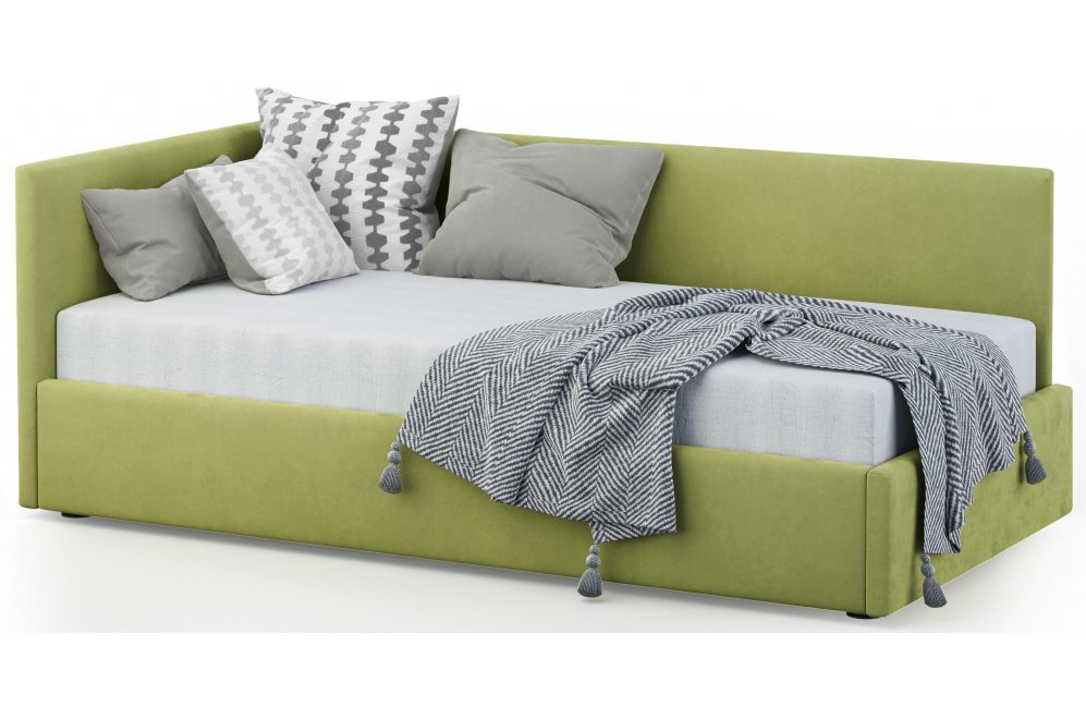 Тахта Каролина-2 120х200 с ПМ велюр bingo apple