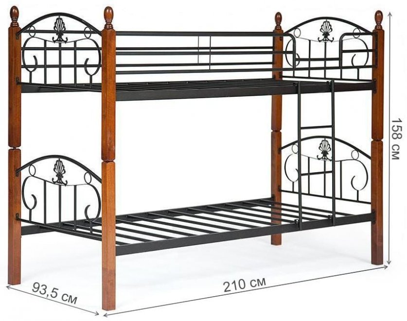 Кровать двухъярусная Bolero/Болеро 90х200