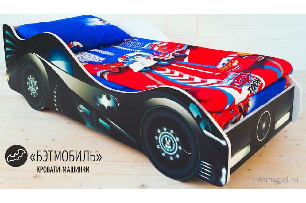 Кровать-машина Бэтмобиль 70х160