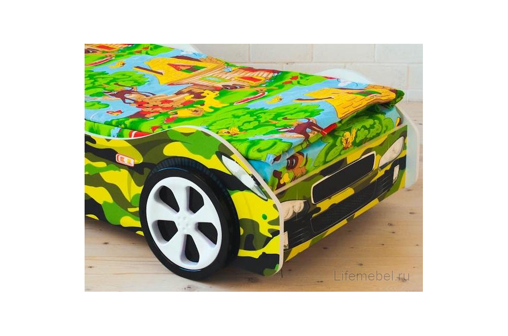 Кровать-машина Хаки 70х160