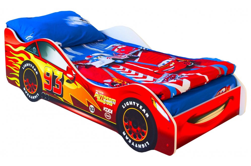 Кровать-машина Старт красный