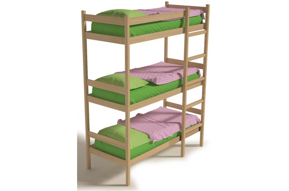 Трехъярусная кровать Линда 80х190