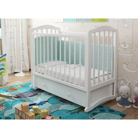 Кроватка Пикколо 3 с маятником и ящиком