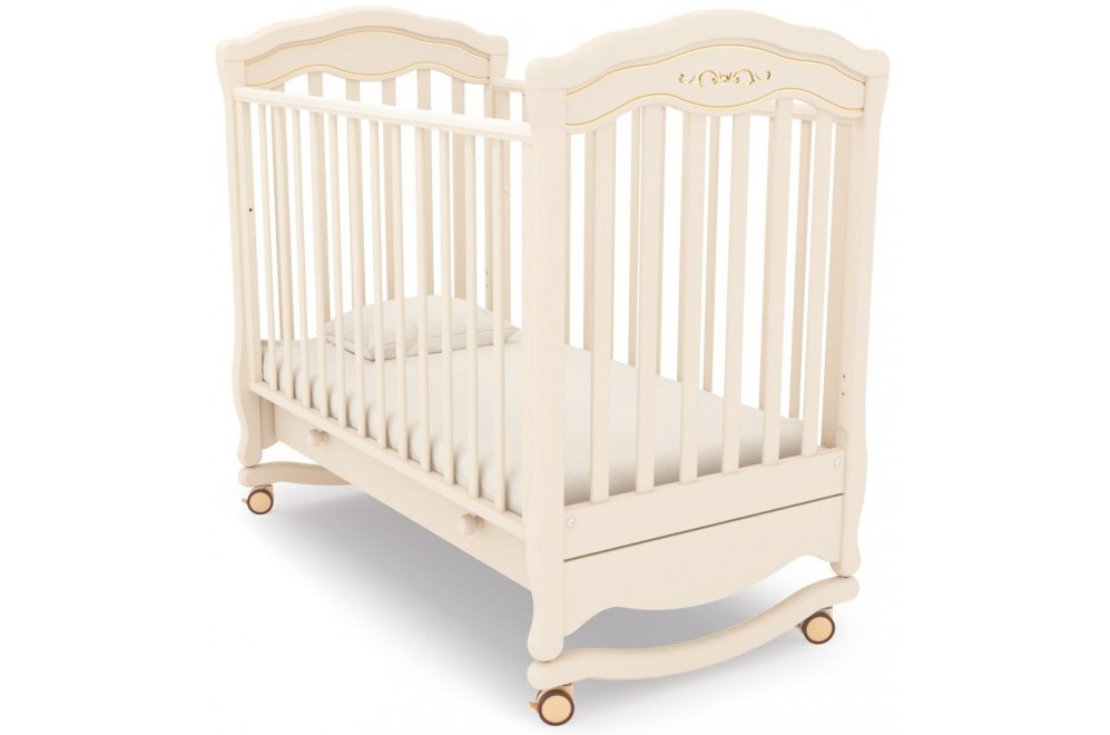 Кроватка Шарлотта К-2003-2 Люкс слоновая кость