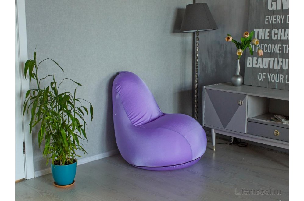 Пуф-мешок Flexy фиолетовый
