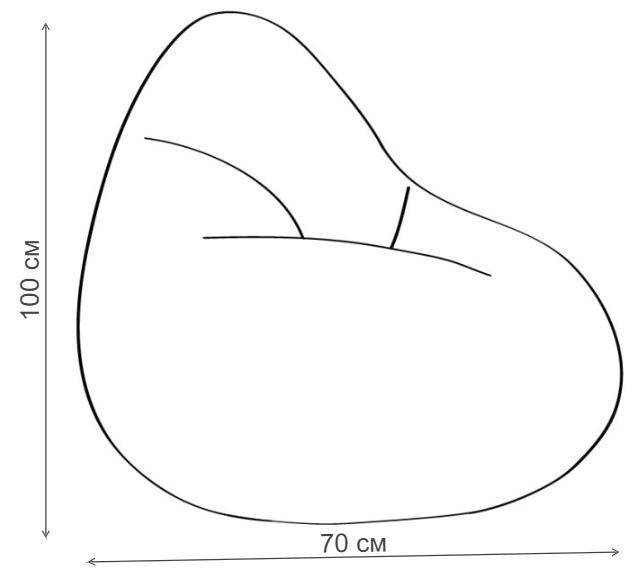 Пуф-мешок Flexy розовый