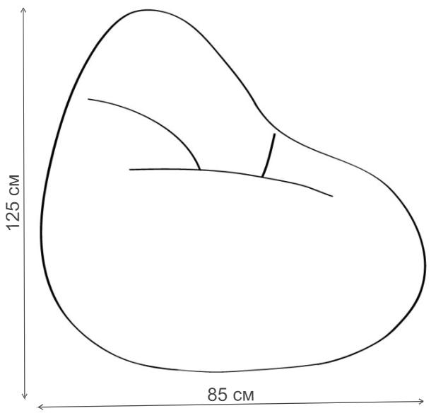 Пуф-мешок Цитрус XL