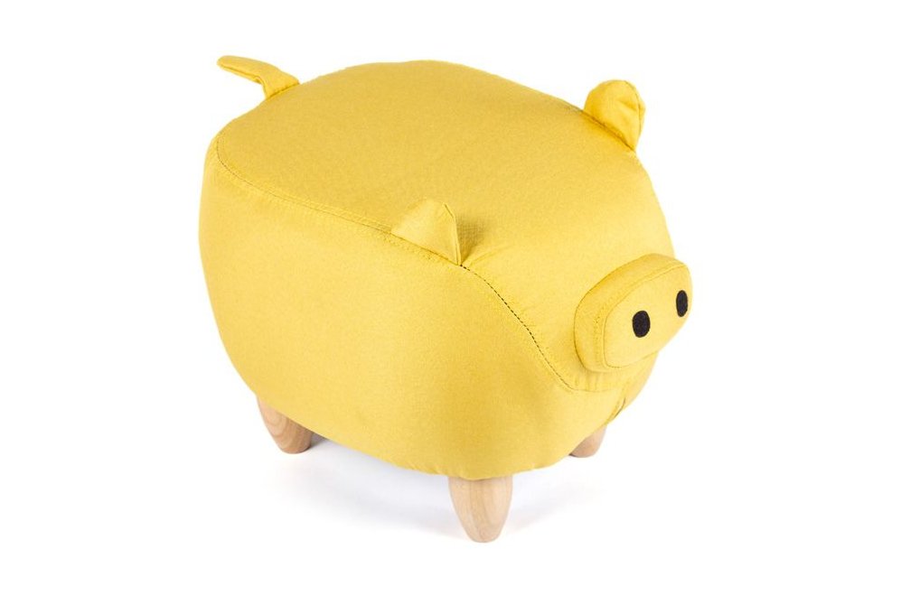 Пуф Поросенок желтый