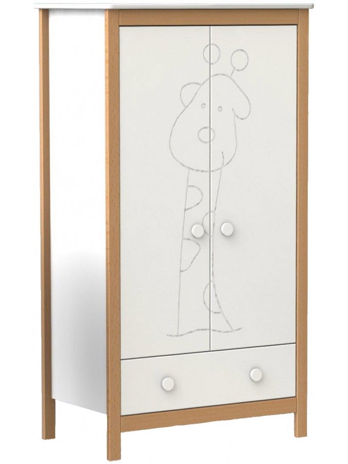 Шкаф Fiorellino Giraffe new white / natur