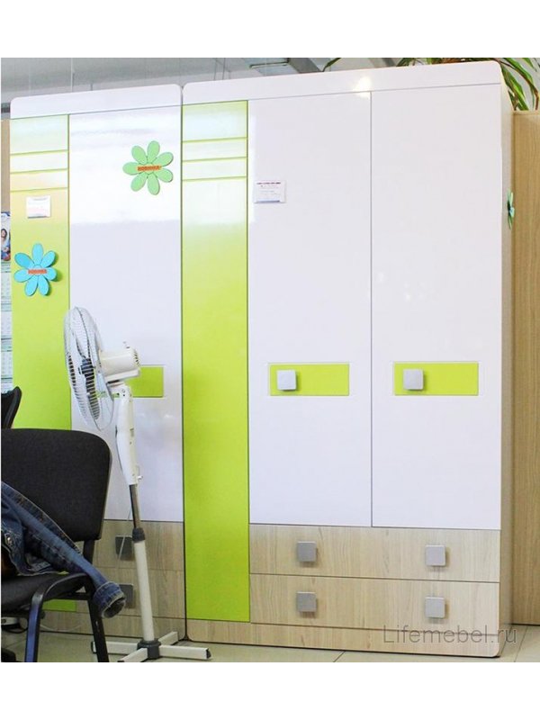 Шкаф Стиль №25 туя светлая / лайм
