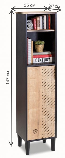 Cтеллаж Black черный / тис