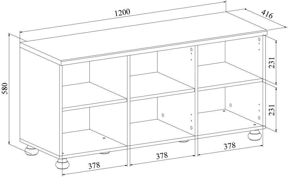 Тумба Ассоль плюс АС-55 ваниль
