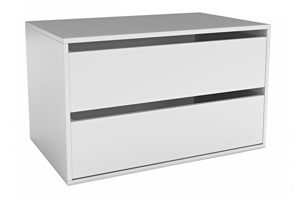Тумба для шкафа Аризона 2 ящика 2716.М1 белый глянец