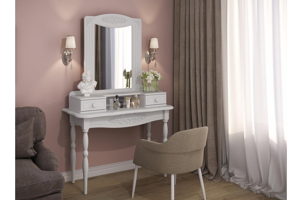 Надстройка для стола Ассоль АС-38 белое дерево