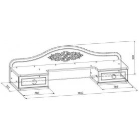 Надстройка для стола Ассоль АС-37 плюс