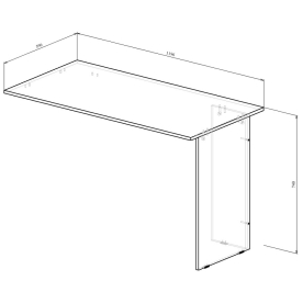 Приставка для письменного стола Прайм-12