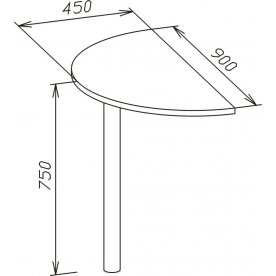 Приставной стол СПР-03