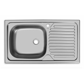 Мойка врезная CLM760.435-GT5K 2 L матовый металл