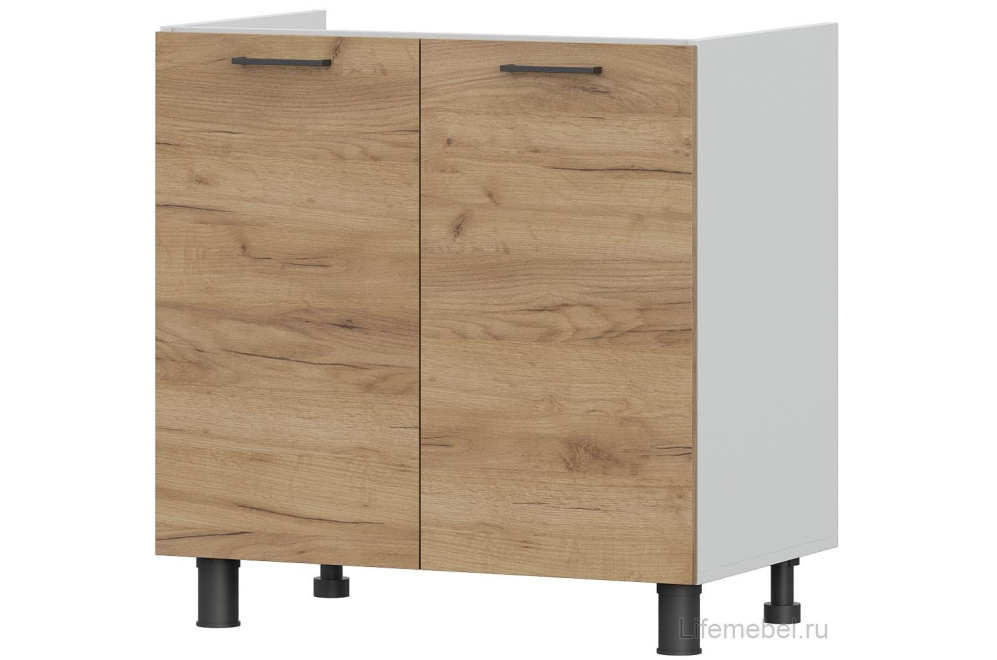 Кухня Аризона 2 м со столом Аризона СО 2 белый / дуб золотой / черный