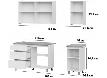 Кухня Денвер 1,6 м