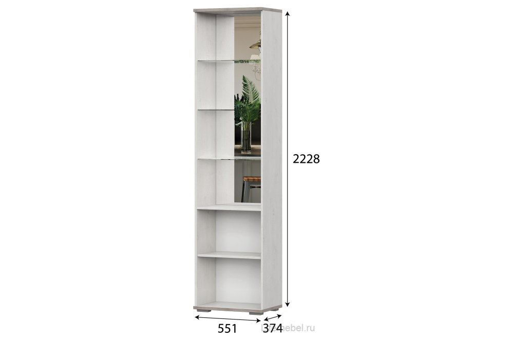 Модульная гостиная Македония комплектация 1 сосна санторини светлый