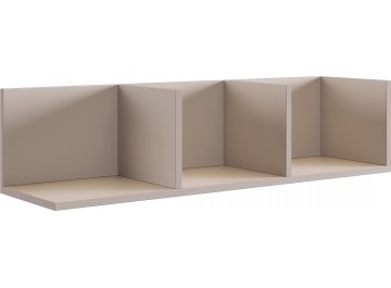 Стенка-горка Рич К2 2200х420х1800 мм кашемир / фрапучино матовый / черный