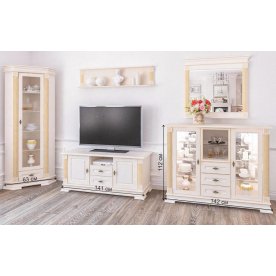 Гостиная Афина крем / патина комплектация 2