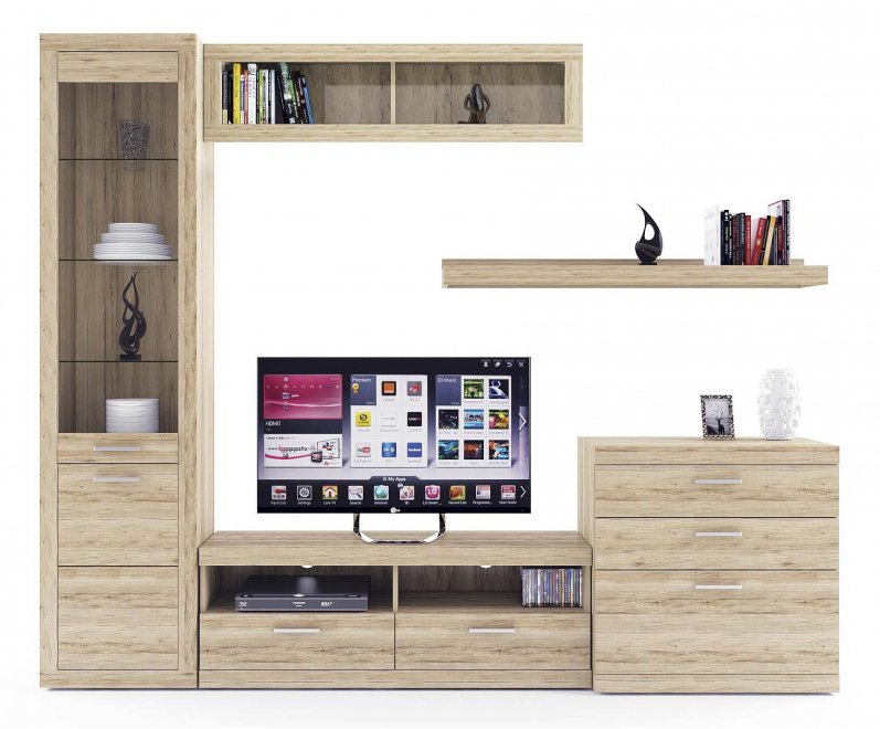 Гостиная Oskar комплектация 19 дуб санремо