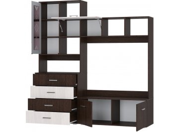 Готовая гостиная Белла венге / ясень белый