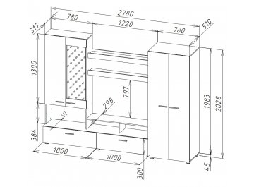 Готовая гостиная Ипети