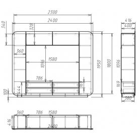 Готовая гостиная Мебелеф-2