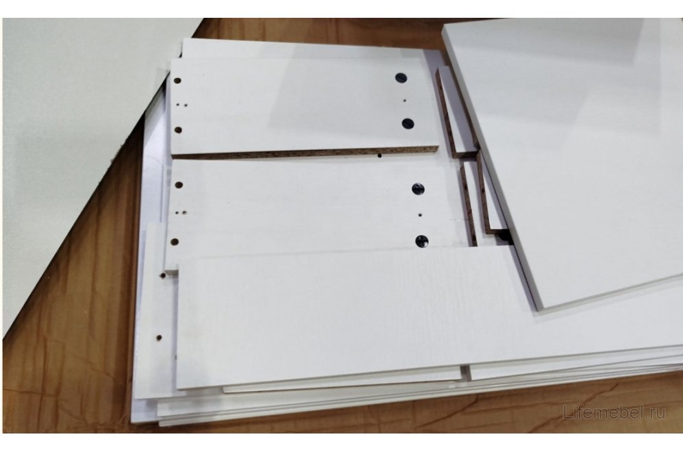 Готовая гостиная Румба белый / белый глянец  - Уцененный экземпляр