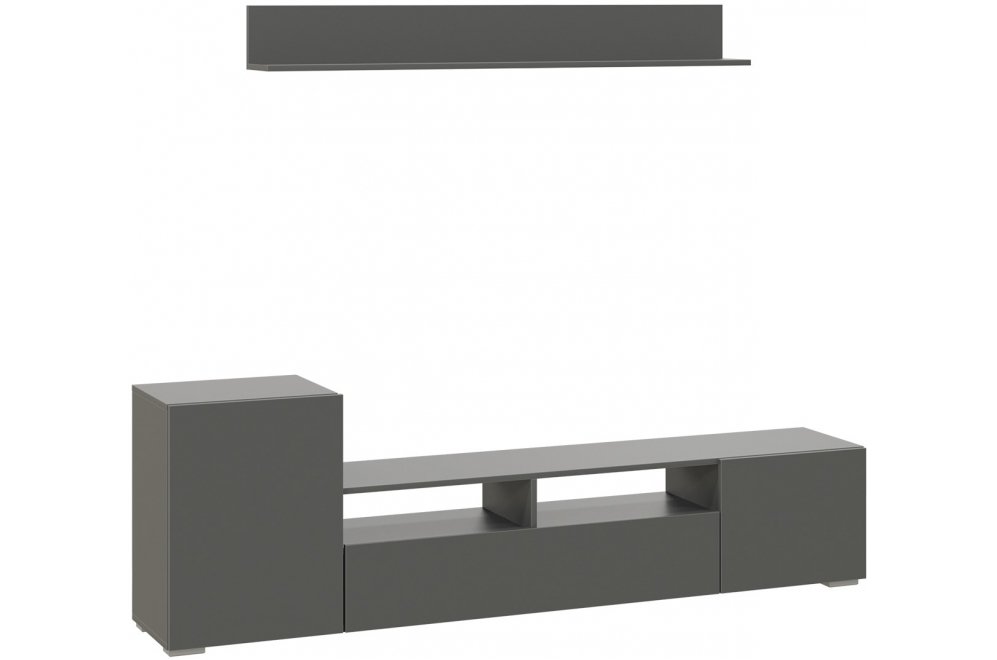 Готовая гостиная Сильвия графит серый