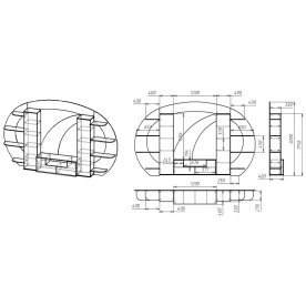 Готовая гостиная Мебелайн-12