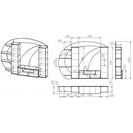 Готовая гостиная Мебелайн-13