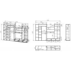 Готовая гостиная Мебелайн-16