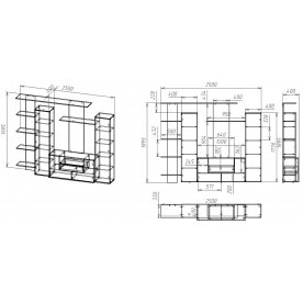 Готовая гостиная Мебелайн-2